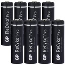 8x GP Recyko PRO AA R6 2000mAh NiMH batérie