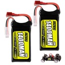 Batéria LI-ION 7,4 V 1400 mAh pre RC T-Plug Dean 30C 2 ks