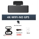 4K 4-palcová GPS DVR kamera do auta