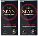 SKYN INTENSE FEEL kondómy stimulujúce nopky INTENSIFY ORGASMS 20 ks.