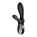 Análny vibrátor Satisfyer Heat Climax so stimuláciou Black