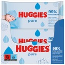 HUGGIES PURE vlhčené obrúsky 99% voda 10x72