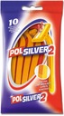 POLSILVER Jednorazový holiaci strojček, 10 kusov