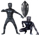 COSPLAY OUTFIT BLACK PANTHER SKIN 152/158 + ŠTÍT