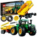 LEGO BLOCKS Technic Traktor John Deere 42136 TRAKTOR S VYKLÁDACÍM NÁKLADOM AKO DARČEK