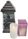 Sviečka Shrine Candle HK-7 We Remember 31cm Silver