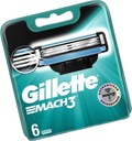 GILLETTE cartridge pre holiace strojčeky Mach3, 6 kusov