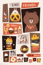 Plagát Line Friends Delicious Sweet 61x91,5 cm