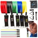 ODPOROVÉ PÁSY na cvičenie SAFÍROVÉ WORKOUT PÁSY fitness expander SET MAX