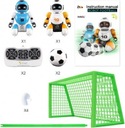 2 roboti Knabo hrajúci kontrolovaný futbal