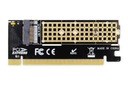 radič pre M.2 NVMe alebo SATA SSD na PCIe x16