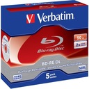 BD-RE DL VERBATIM 50 GB 2x Jewel Case 5 ks.