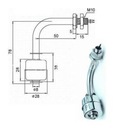 100% úplne nový NO+NC snímač hladiny vody -30 - +125