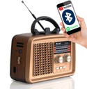 PRENOSNÉ KUCHYNSKÉ RÁDIO RETRO BLUETOOTH USB LED