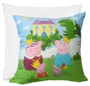 PEPPA PIG Detský vankúšik a obliečka na vankúš 40x40 Peppa Pig