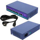 Switch 8 portov PoE 48V 2 porty Gigabit LAN 1000 Mb