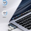 USAMS Adaptér HUB USB 2.0/USB 3.0/USB-C sivý/sivý