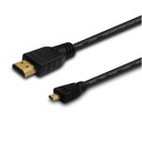 Kábel SAVIO cl-39 (HDMI M - Micro HDMI M; 1m; čierny)