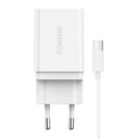 Sieťová nabíjačka Foneng K300, 1x USB 3A + Micro USB kábel