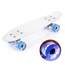 FISZKA SKATEBOARD METEOR PLASTIC ABEC 5 LED DOSKA