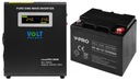 UPS SINUS PRO 800W 12V 800W/500W PEVNÁ FÁZA + AGM 12V 40AH