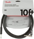 Fender Professional Cable 3m uhlový gitarový kábel