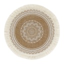 Kreatívne Mandala okrúhle prestieranie Boho Woven Poppy