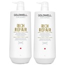 Goldwell DS Rich Repair šampón 2x ​​1000 ml regeneračná vlasová sada