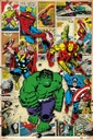 Plagát Marvel Comic Hulk Iron Man Thor 61 x 91,5 cm