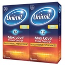 UNIMIL MAX LOVE predlžovacie kondómy 24 ks