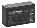 BATÉRIA BATÉRIA AGM VRLA EUROPOWER EV 12V 6Ah T2 Faston 250 APC RBC UPS