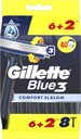 Gillette Blue 3 Comfort jednorázové holiace strojčeky pre mužov 8 ks