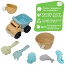 Woopie zelená Sand Bucket Tipper Set 8 BIO MATERIÁL