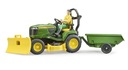 Bruder 62104 John Deere kosačka na trávu s figúrkou