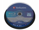 VERBATIM BLU-RAY disky 6x BD-R DL 50GB 10 ks.