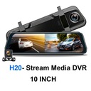 12-palcový 4G 3v1 GPS DVR Spätné zrkadlo