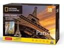 PUZZLE 3D PARÍŽ NÁRODNÝ GEOGRAFICKÝ