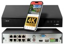 SIEŤOVÝ NVR IP MONITOROVACÍ REKORDÉR 16 KANÁLOVÝ 8XPOE 8MPx 4K