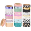 DEKORATÍVNA PÁSKA WASHI TAPE SADA 24 KS