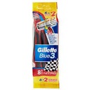 Gillette Blue3 NITRO 6+2 jednorazový holiaci strojček