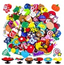 10 ks CHARMS CARTOON CROCS PINS mix