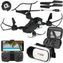 DRONE s Wi-Fi kamerou Android iOS Compass Back VR 3D okuliare 15min Dosah 100m