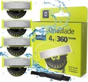 4x PHILIPS ONEBLADE 360 BADES ORIGINAL BLADE BLADE PRO SHAR HEAD