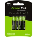 GREEN CELL 4X BATÉRIE AAA R3 800mAh