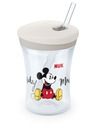 NUK nevylievací pohár 230ml so silikónovou slamkou DISNEY MIKI