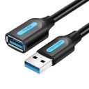 USB 3.0 PREdlžovací kábel PÁNSKY-DÁMSKY VENTION CBHBI 3M PVC ODOLNÝ FUNKČNÝ