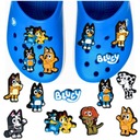 Crocs kolíky BLUEY BINGO Modrá séria Disney pre deti crocs blu 9 ks