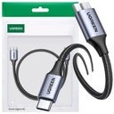 UZELENÝ KÁBEL USB C - MIKRO USB B 3.0 5GB/S 3A 2M - ŠEDÝ