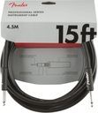 Prístrojový kábel Fender Professional 15 BLK. 4,5 m