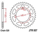 JT JTR857.47 ZADNÉ OZUBENÉ KOLO